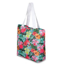 Torba plażowa - flamingi kwiaty