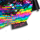 Nerka / biodrówka / saszetka - na pas - czarna w cekiny