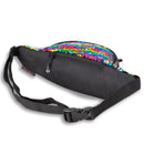 Nerka / biodrówka / saszetka - na pas - czarna w cekiny