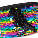 Nerka / biodrówka / saszetka - na pas - czarna w cekiny