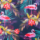 Torba plażowa - flamingi kwiaty