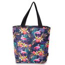 Torba plażowa - flamingi kwiaty
