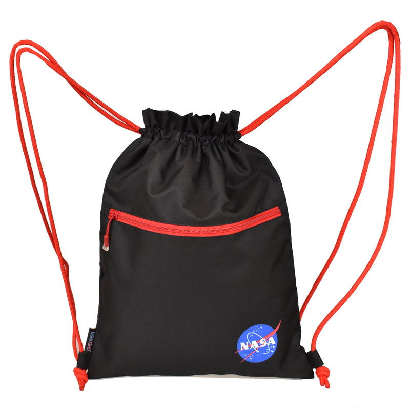 Worek plecak - miejski / szkolny / sportowy - czarno-czerwony - kolekcja NASA - Semi Line