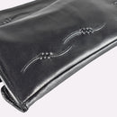 Rękawiczki skórzane damskie - antybakteryjne - czarne - Semi Line