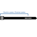 Pasek skórzany męski - do spodni - nowoczesny - dwustronny - czarny / granatowy